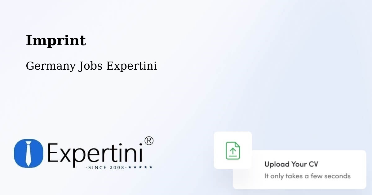 Imprint – Espelkamp - Germany Jobs Expertini